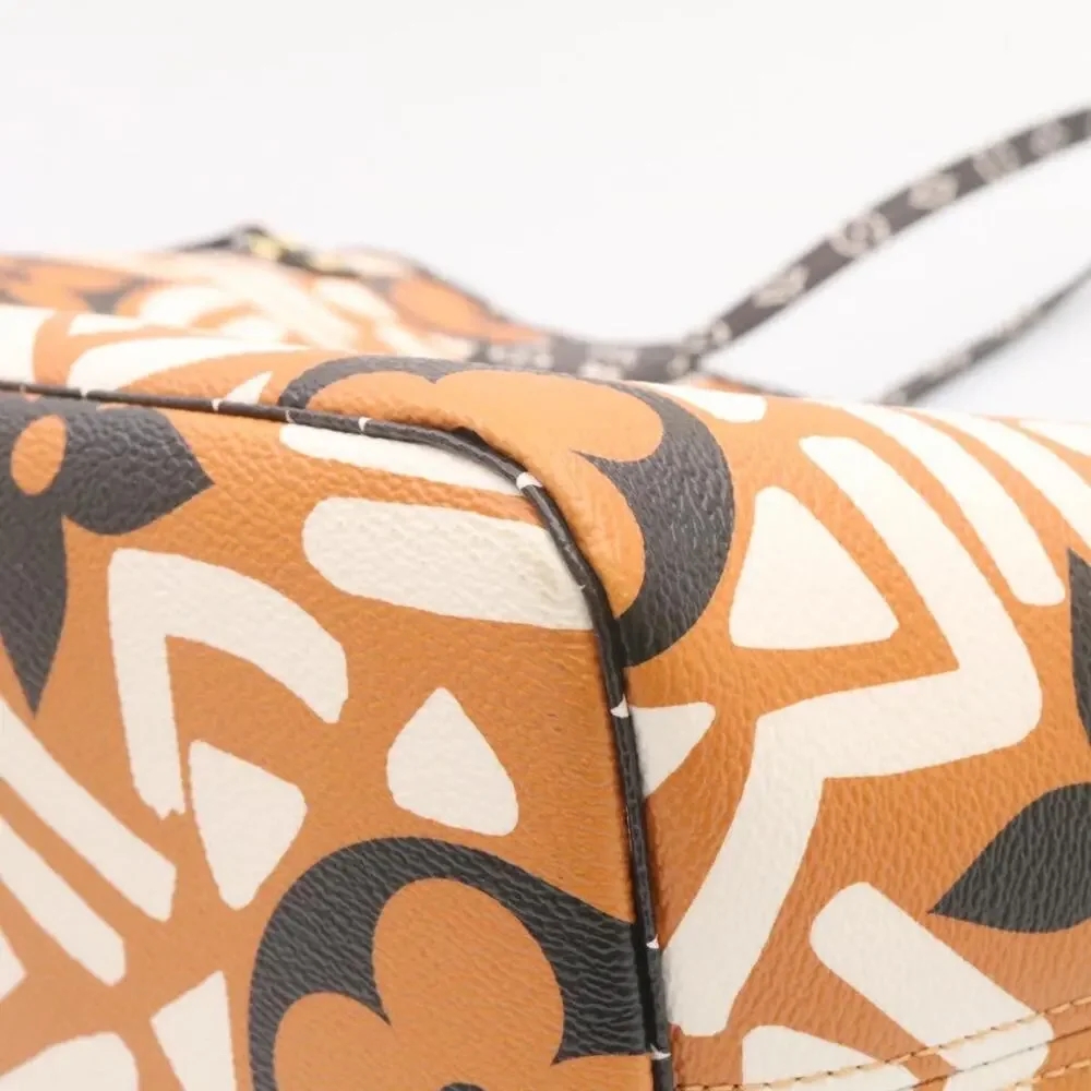 LOUIS VUITTON Monogram Giant Neverfull MM Tote Bag Caramel M56584